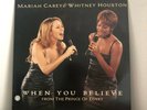 Mariah Carey and Whitney Houston When You Believe 12' Vinyl Single