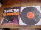 THELONIOUS MONK with JOHN COLTRANE LP 1961 JAZZLAND MONO EX Disc