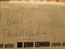 best paul mccartney signature on the back of a used please please me cover
