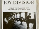 Joy Division - Live At The Paradiso Club - Vinyl