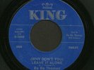 hear Black Rocker Rockabilly 45 BA BA THOMAS Leave It Alone KING