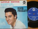 ELVIS PRESLEY rare French France EP LITTLE SISTER 86304 solid center petit trou