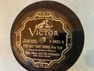 Victor 38521 King Oliver Orch I'VE GOT THAT THING E+  78rpm w dealer label 1929