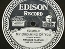 Edison Electric Diamond Disc 52490 Frankie Marvin Dreaming You Poor Man's Blues