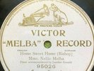 RARE 78rpm NELLIE MELBA sings HOME SWEET HOME - MAUVE VICTOR MELBA RECORD 95026