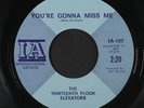 THIRTEENTH FLOOR ELEVATORS: You're Gonna Miss Me / Tried To Hide 45 (two-tone