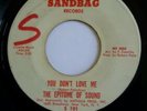 Original rare northern soul records The Epitome of Sound : You Don't Love Me