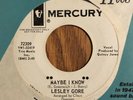 LESLEY GORE - MAYBE I KNOW / WONDER BOY, MERCURY 72309,  WHITE LABEL PROMO 45 RP