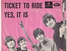 BEATLES Ticket To Ride RARE Denmark 45 unique danish p/s HEAR
