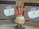 1942-44 JOHNNY PINEAPPLE HAWAIIAN HULA MUSIC 2 LANG-WORTH BLUE VINYL