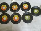 Vintage BEATLES 45s (6), PLASTIC ONO BAND (1), and 2 reprint BEATLES magazines