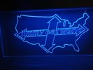 Jimmy Eat World LED Neon Blue United States Hanging Light Wall or Ceiling
