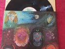 KING CRIMSON In The Wake Of Poseidon UK PINK RIM ISLAND TEXTURED VINYL LP EX+