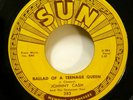 JOHNNY CASH 45 Ballad of a Teenage Queen / Big River SUN country MINT-     #1231