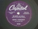 Original Gene Vincent 78 Rpm Record Be-Bop-A-Lula - Rockabilly