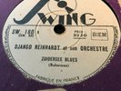 DJANGO REINHARDT SWING SW 180 78 Tours rpm GRAMOPHONE  LP JAZZ PATHE BACKER