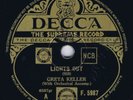 78 rpm GRETA KELLER Lights Out UK 1936 shellac Decca 10