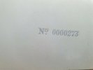THE BEATLES  White Album No 000273 ULTRA LOW NUMBER 1st PRESSING WHITE MONO