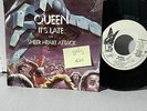 Queen Its Late Sheer Heart PROMO- Elektra 45478 Pic Sleeve VG+/VG Record 45