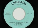 Crossover Soul Psych 45 - R.D. Mundy - Sunshine - Ephraim - mp3 - obscure