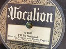 Vocalion 1063 Blind Joe & EMMA Taggart I'LL BE SATISFIED 78 rpm Gospel-Blues EE-