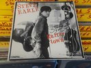 SIGNED Steve Earle LP Guitar Town  Vinyl Record  Promo Stamp