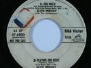 Rock & Roll 45 ELVIS PRESLEY Too Much RCA VICTOR promo 4-song ep split HEAR