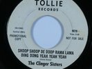 Teen Popcorn Girl Group 45 CLINGER SISTERS Shoop Shoop De Doop TOLLIE promo HEAR
