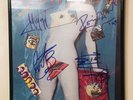 the rolling stones SIGNED undercover lp FRAMED w/1998 BRIDGES BABYLON GUEST PASS
