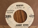 JOHNNY RIVERS - MEMPHIS, IMPERIAL  66032, WHITE LABEL PROMO 45 RPM, 1964
