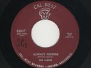 '55 W Coast R&B/DooWop SABERS Always Forever/Cool, Cool Christmas CAL WEST HEAR