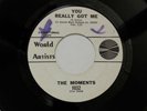 The MOMENTS  You Really Got Me / Money WORLD ARTISTS DJ (Steve Marriott) 45 Hear