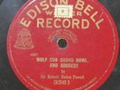 Sir Robert Baden Powell on Edison Bell Record Address To Wolf Cubs and Howl 1921