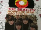 The Beatles-Nowhere Man/What Goes On-Vinyl 45 w/Picture Sleeve-Starkey Credit