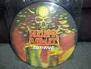NUCLEAR ASSAULT....SURVIVE...PICTURE DISC...UK...1988....FLAG21P