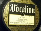 King Oliver's Dixie Syncopators-Vocalion 15394 Jackass Blues/Deep Henderson 1926