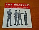 ORIGINAL 1960'S BEATLES SWAN 4152 SHE LOVES YOU PICTURE  SLEEVE & 45 RPM