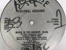 Colonel Abrams Music Is The Answer Vinyl Record Original Garage House Music 12