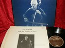 UK 3LP RLS 712 MONO BACH THE SIX CELLO SUITES PABLO CASALS.  2 LPS ARE NM BUT TH