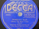 1936 Blues 78 ?PEETIE WHEATSTRAW ?– Working Man / Low Dow Rascal w KOKOMO ARNOLD