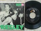 Elvis Presley - USA EPA 747 EP + RARE P/S White Banner -Tutti Frutti Blue Suedes
