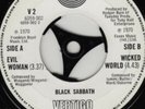BLACK SABBATH 7” Vinyl 2x Evil Woman & Paranoid
