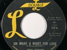 ROY TYSON Oh What a Night for Love Double L R&B Rocker Blues Soul VG+ 45 HEAR