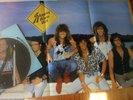 EX/EX BON JOVI SLIPPERY WHEN WET VINYL LP PICTURE PIC DISC + POSTER