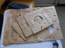 CADENCE 45 RECORD COMPANY  SLEEVES   SET OF 20 VINTAGE VG+  RED & TAN