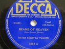 Sister Rosetta Tharpe 78 Beams Of Heaven/Saviour Don't Pass Me DECCA 3254 gospel