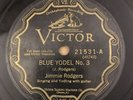 COUNTRY 78 Jimmie Rodgers BLUE YODEL No. 3//NEVER NO MO' BLUES Victor 21531 (V-)