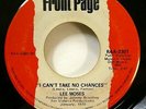 LEE MOSES 45 I cant take no chances / Time and Place FRONT PAGE funk VG+   Gt 18
