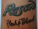 Poison - Flesh & Blood - 1990 vinyl LP EX/VG EST2126 A1 Media VG Sleeve VG