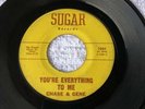 Rare Texas Teen Doo Wop 45 CHASE & GENE “ You’re Everything To Me” on Sugar 1001